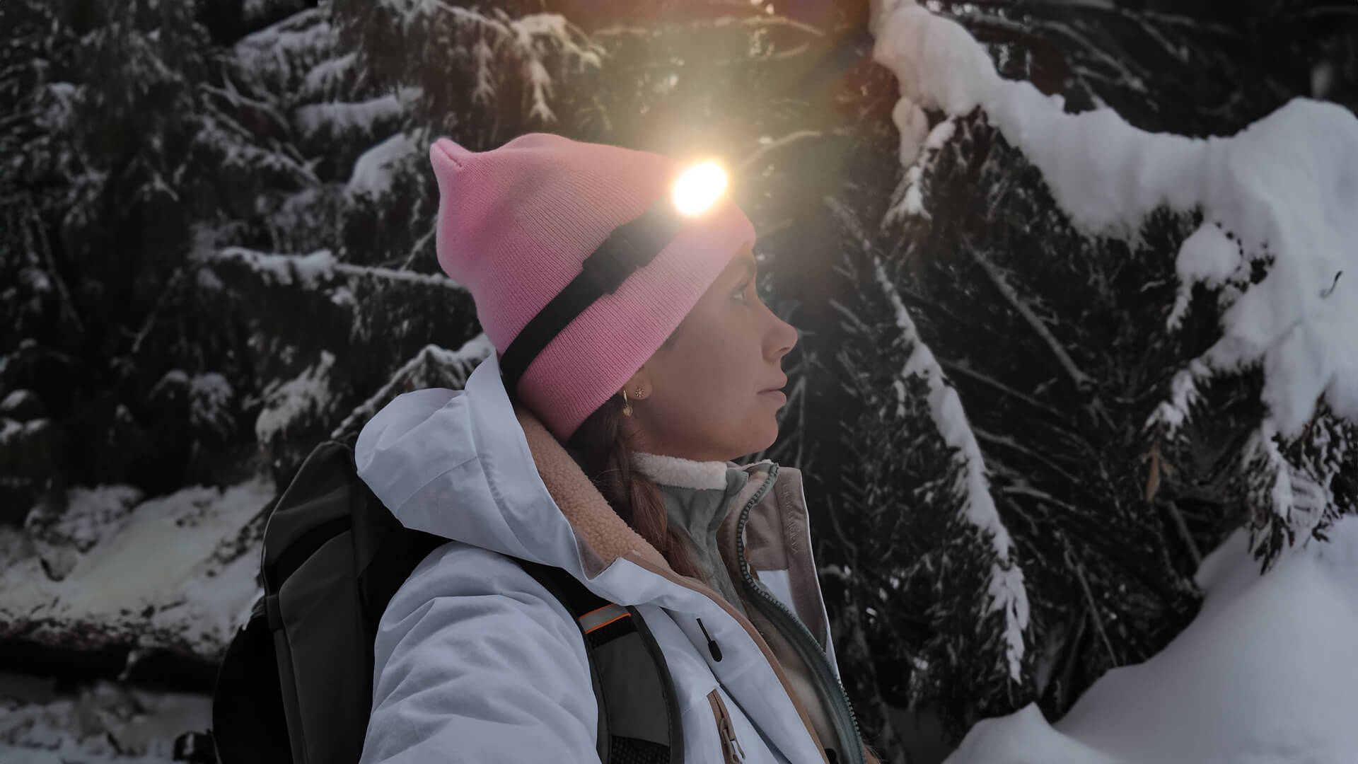 Winterwanderung mit Stirnlampe