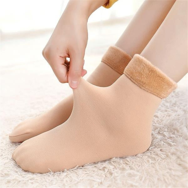 Lined thermal socks