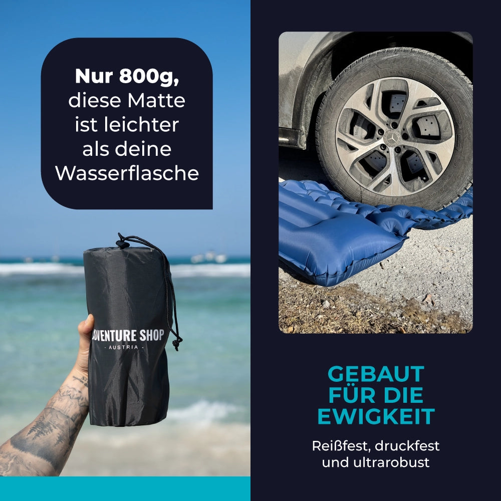Ultraleichte & kompakte Isomatte - perfekt für unterwegs