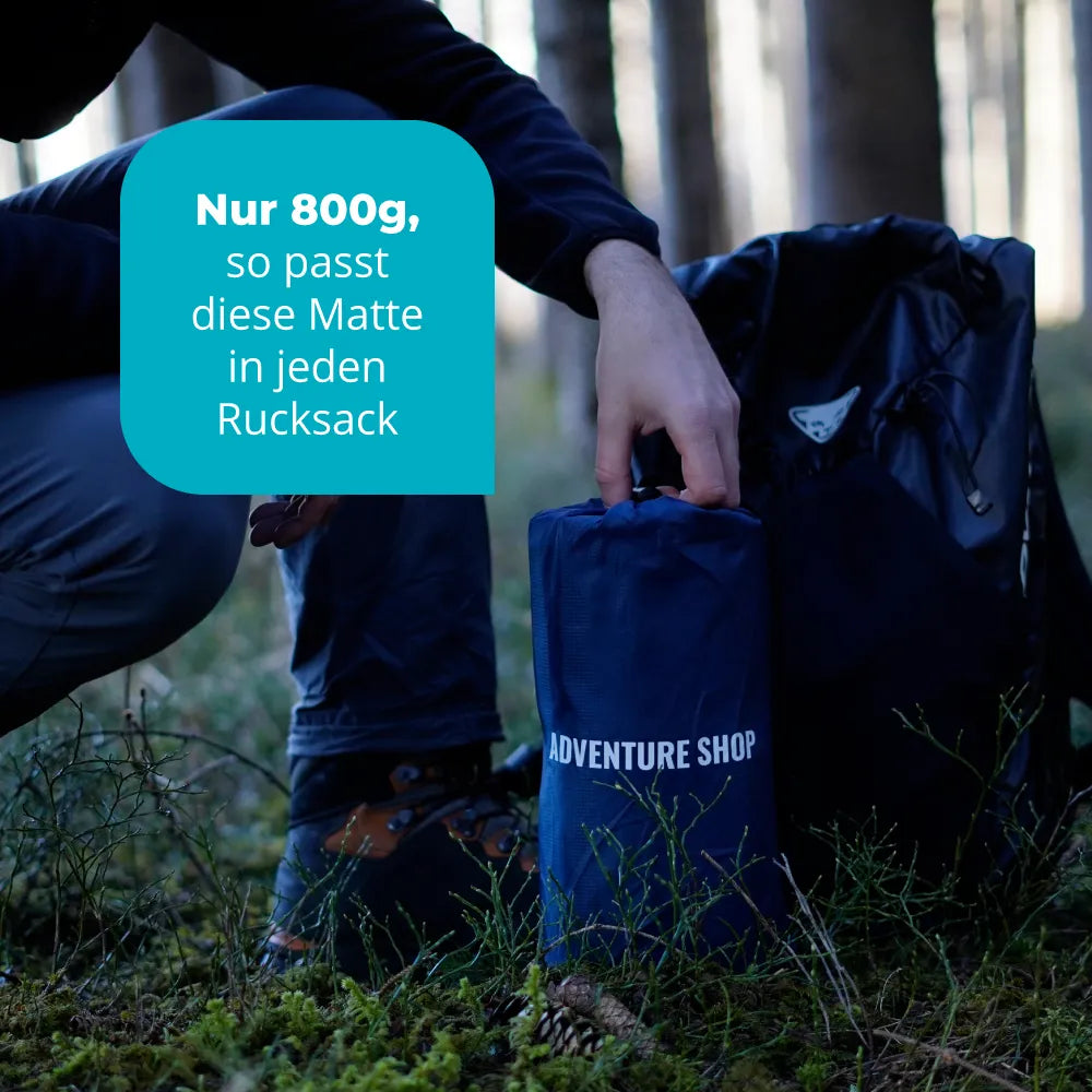 Ultralight & compact sleeping pad without a headrest – perfect for on the go