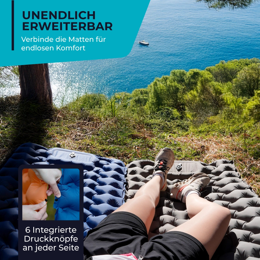 Ultralight & compact sleeping pad without a headrest – perfect for on the go