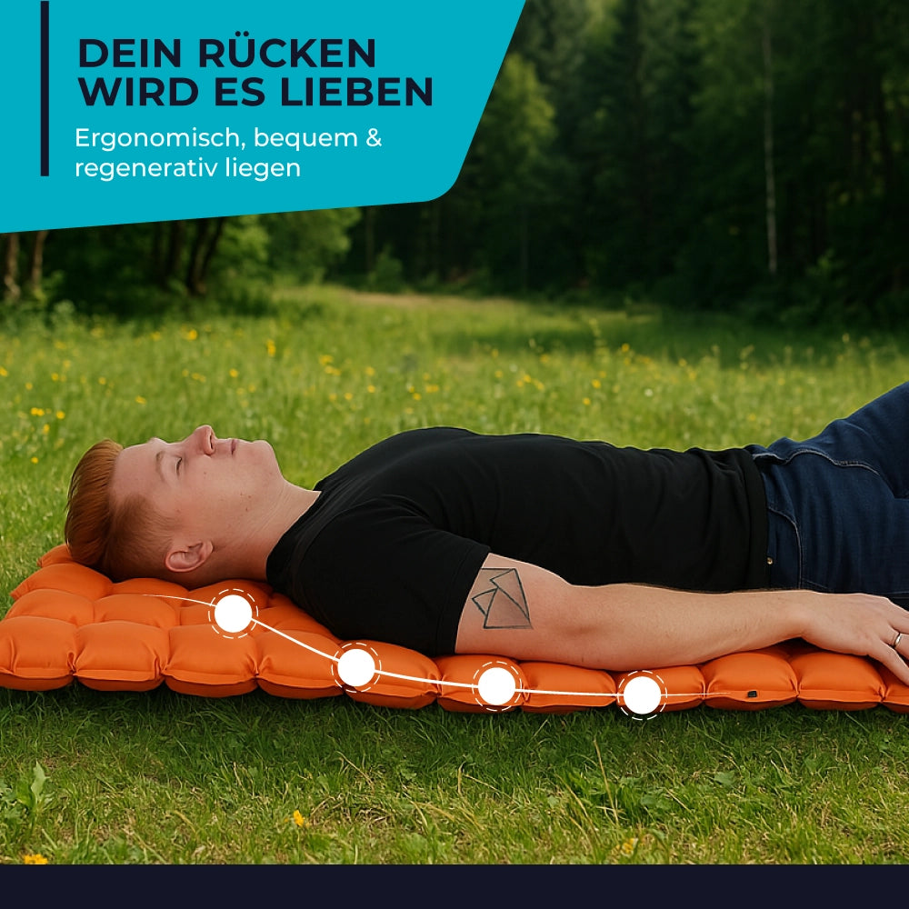 Ultralight & compact sleeping pad without a headrest – perfect for on the go
