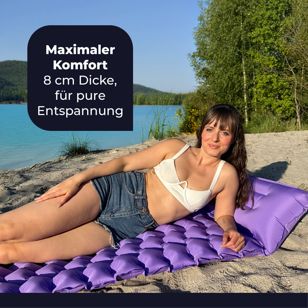 Ultraleichte & kompakte Isomatte - perfekt für unterwegs