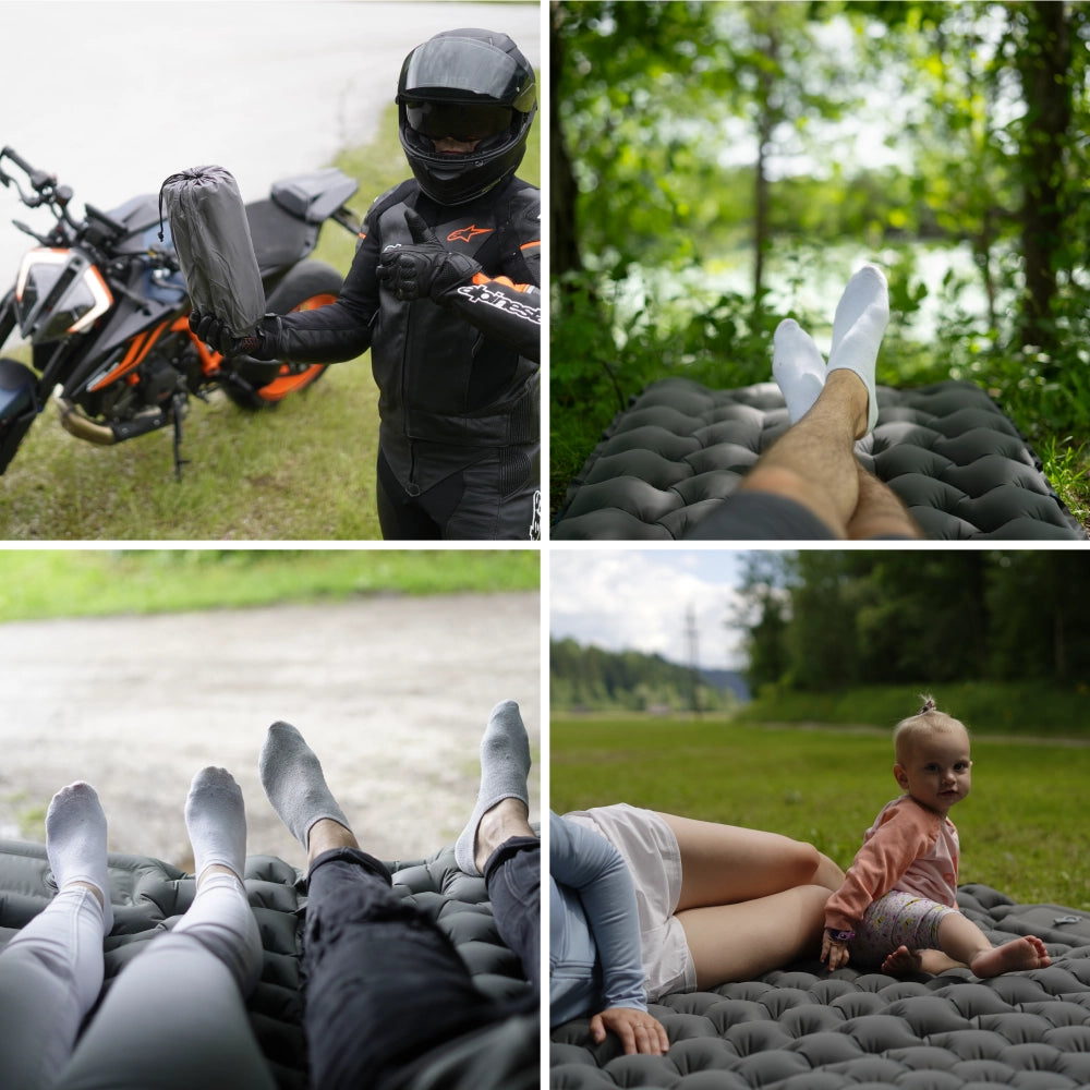 Ultralight & compact sleeping pad without a headrest – perfect for on the go