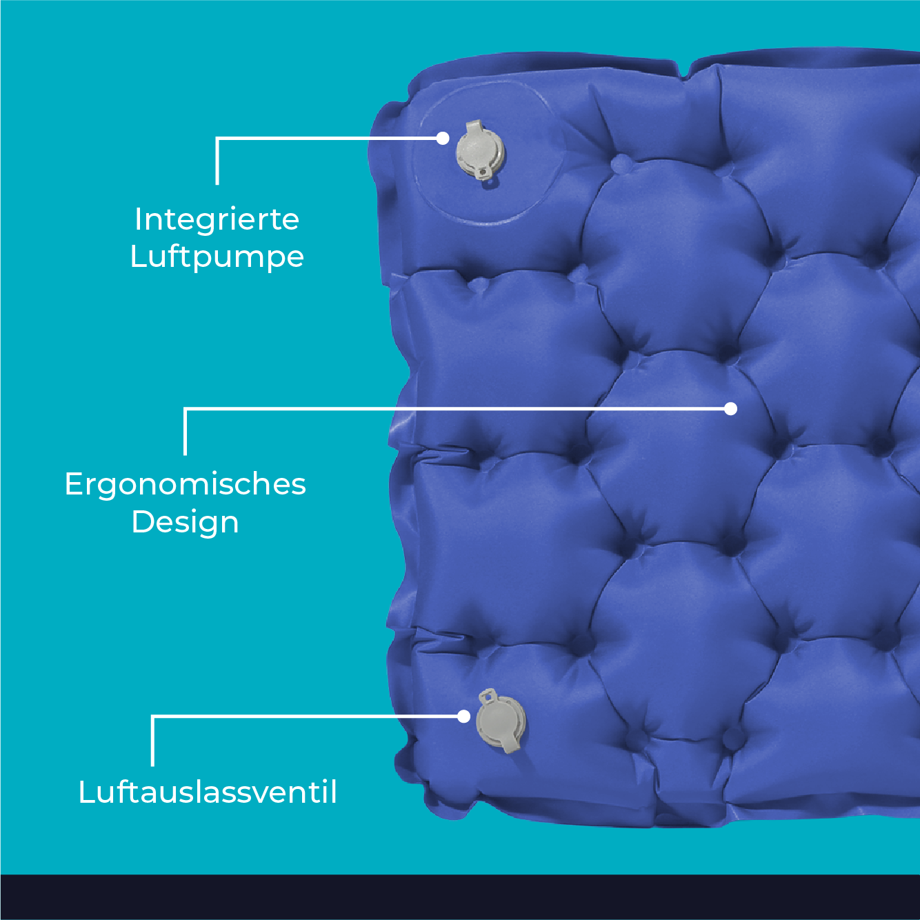 Ultralicht en compact zitkussen – perfect voor onderweg.