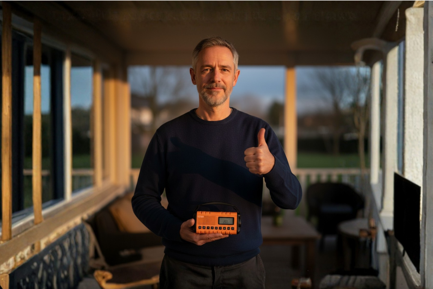 a man with the dynox pro in his hand