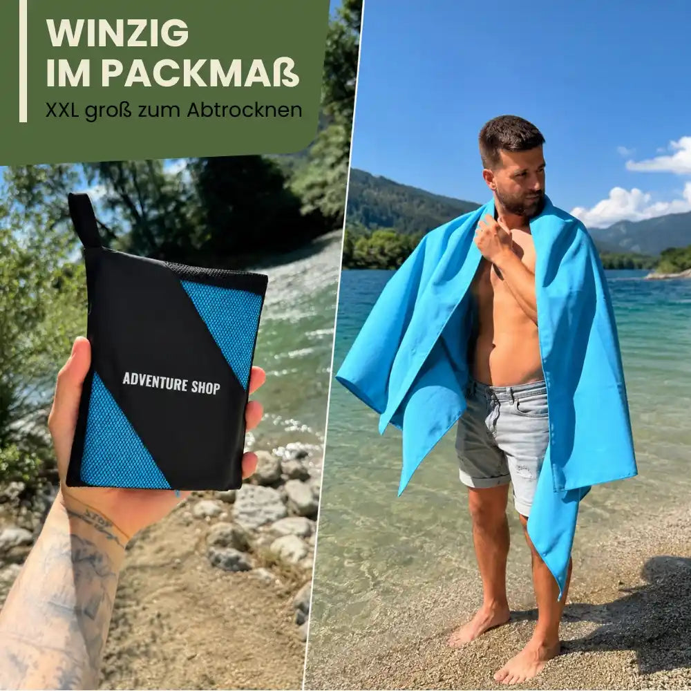 TravelTowel Pro – trocknet schnell, saugt stark, passt in jede Tasche
