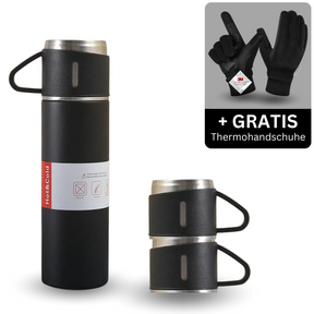 Thermo Kombo (Thermosflasche + Thermo Handschuhe)