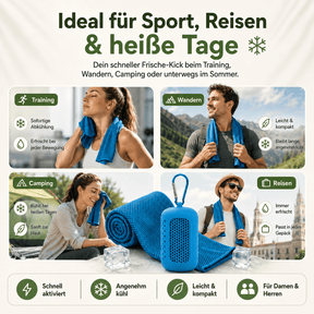 CoolTowel Pro – Kühlendes Handtuch für Sport, Reise & Sommerhitze