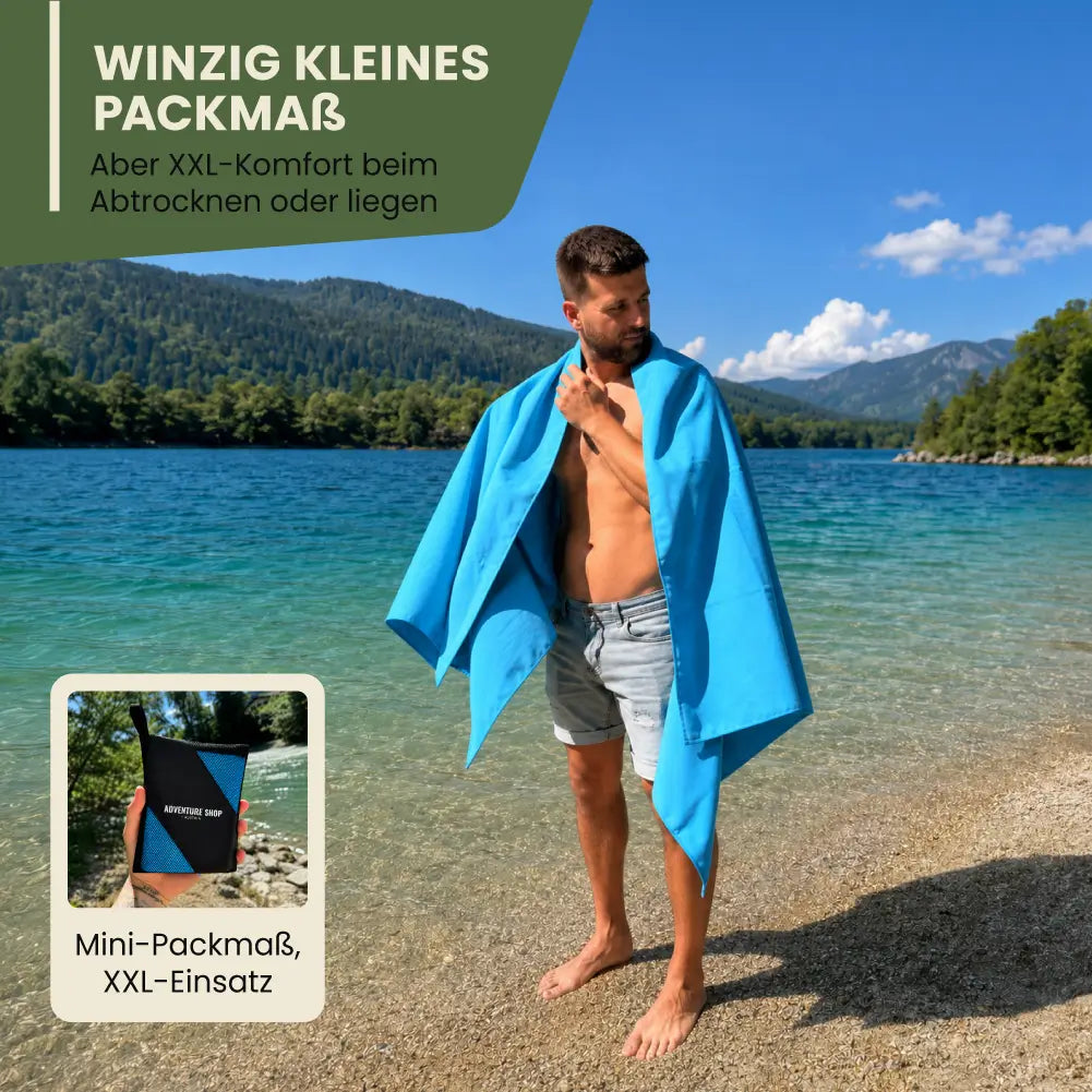 Ultralight microfiber travel towel – quick-drying &amp; compact