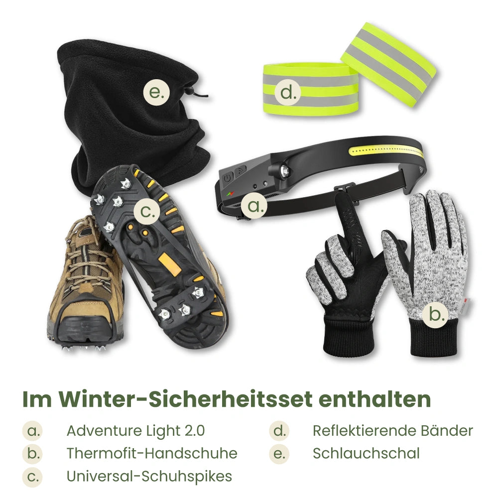 reflektierende handschuhe winter Winter-Sicherheitsset