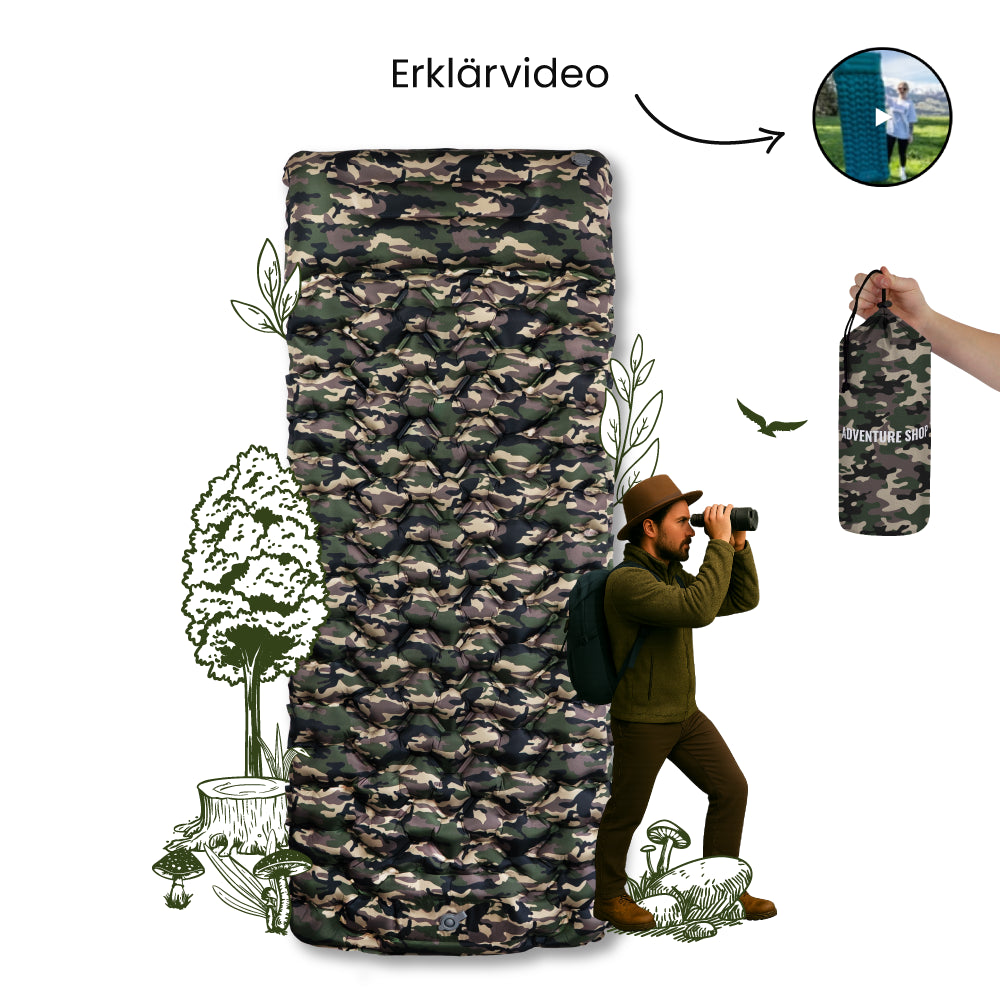 Ultraleichte & kompakte Isomatte - perfekt für unterwegs