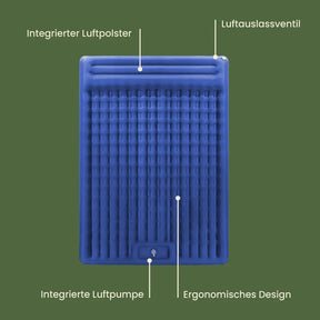 Ultrakompakte Doppel-Isomatte – Komfort für 2 Personen