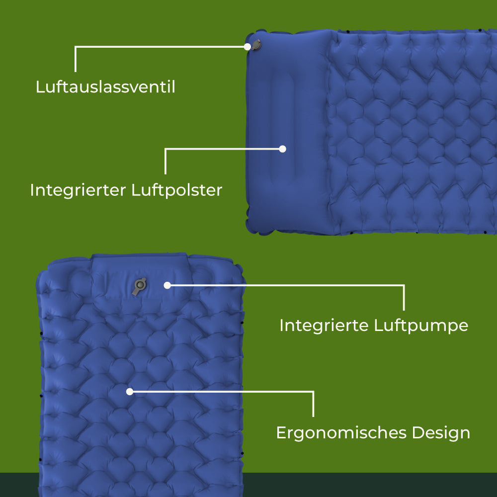 Ultralicht en compact slaapmatje – perfect voor onderweg.