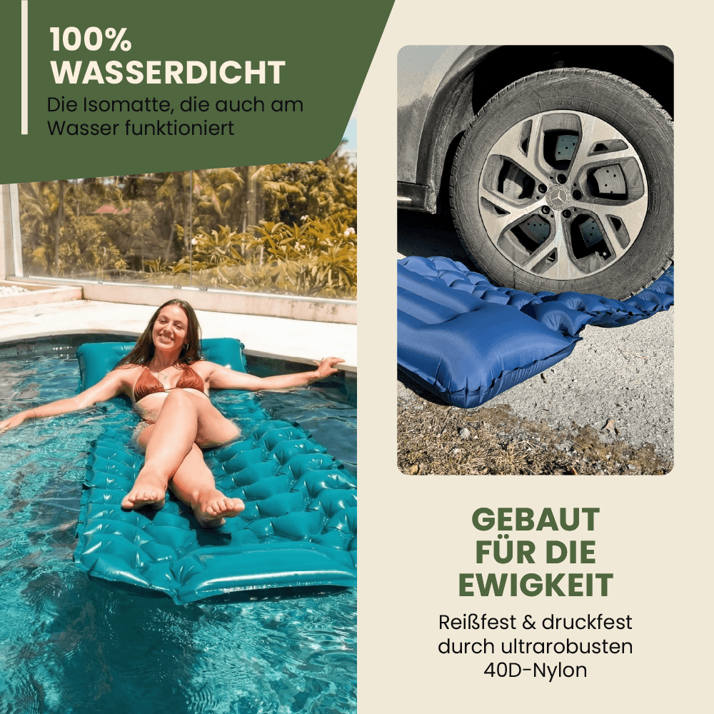 Ultraleichte & kompakte Isomatte - perfekt für unterwegs