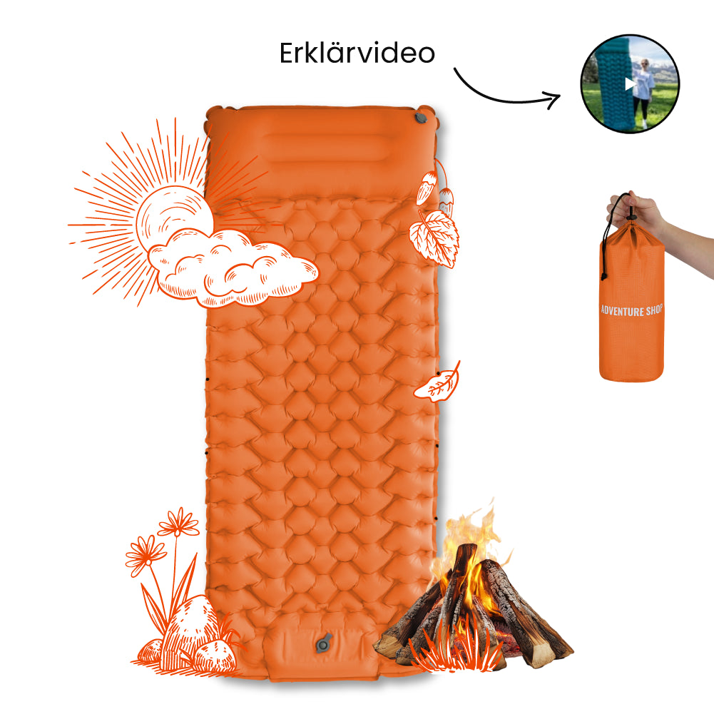 Ultraleichte & kompakte Isomatte - perfekt für unterwegs