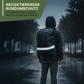 Reflective rain cover for backpack