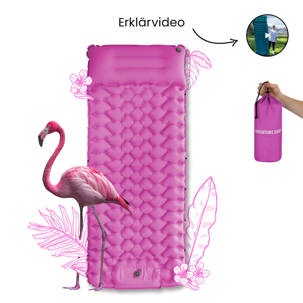Ultraleichte Isomatte Mit Fußpumpe – 30s Aufgeblasen, 40D Nylon + TPU, Wasserdicht & Reißfest Ultraleichte Isomatte Mit Fußpumpe – 30s Aufgeblasen, 40D Nylon + TPU, Wasserdicht & Reißfest
