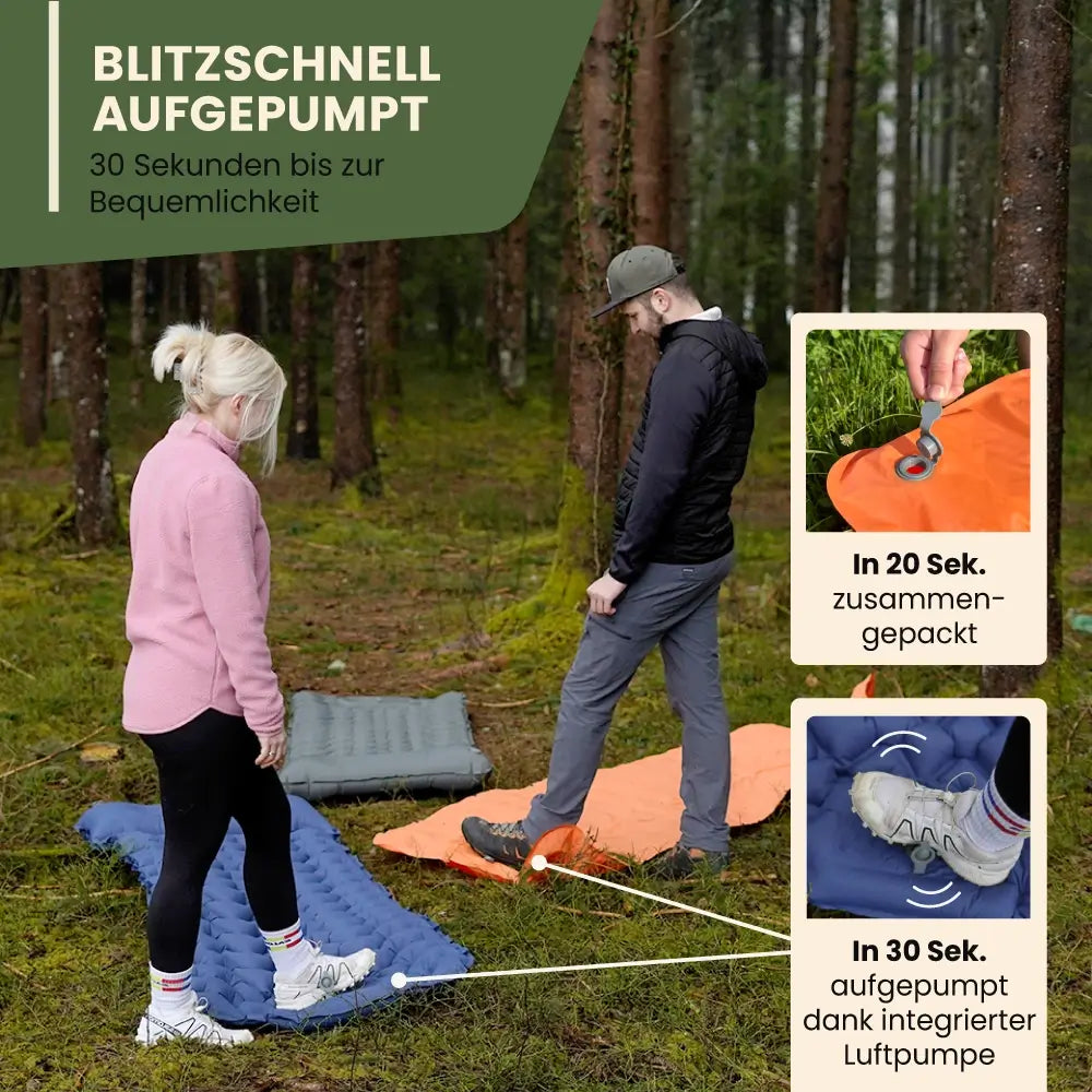 Ultraleichte & kompakte Isomatte - perfekt für unterwegs