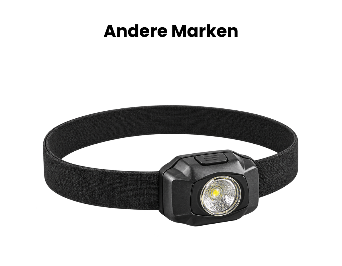 Adventure Light Max vs. normale Stirnlampe