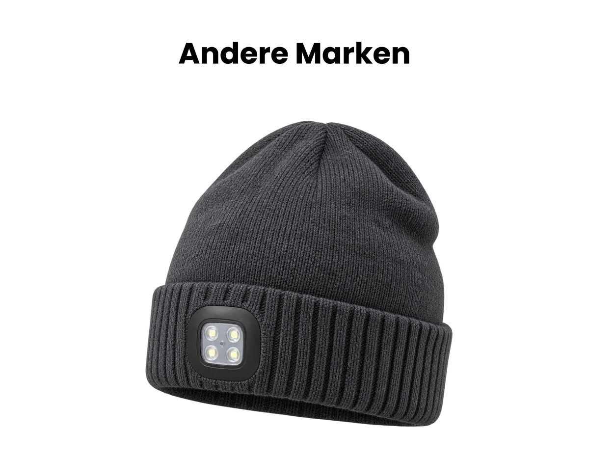Adventure Light Mütze vs. einfache LED-Mütze