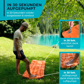Ultraleichte & kompakte Isomatte - perfekt für unterwegs