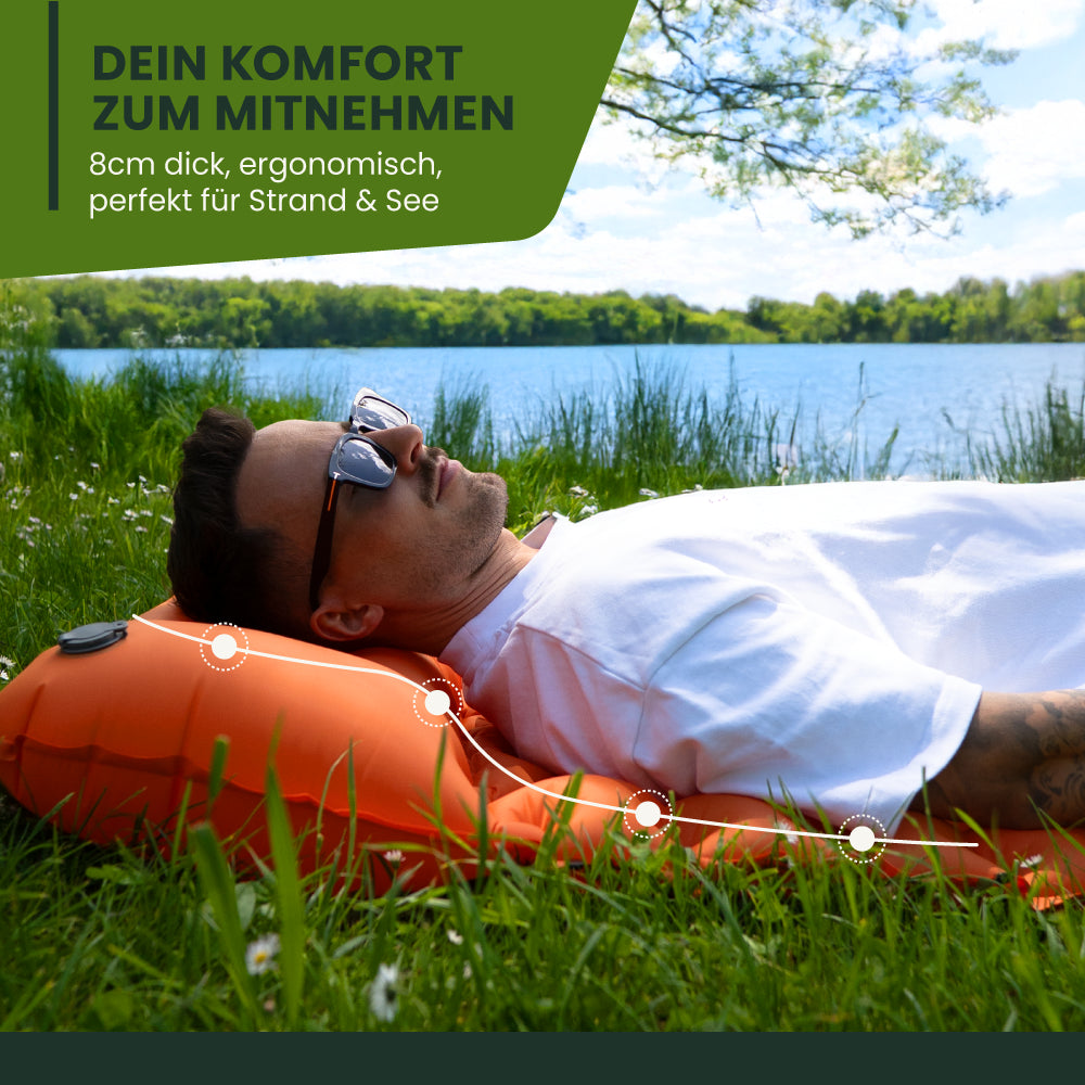 Ultralicht en compact slaapmatje – perfect voor onderweg.