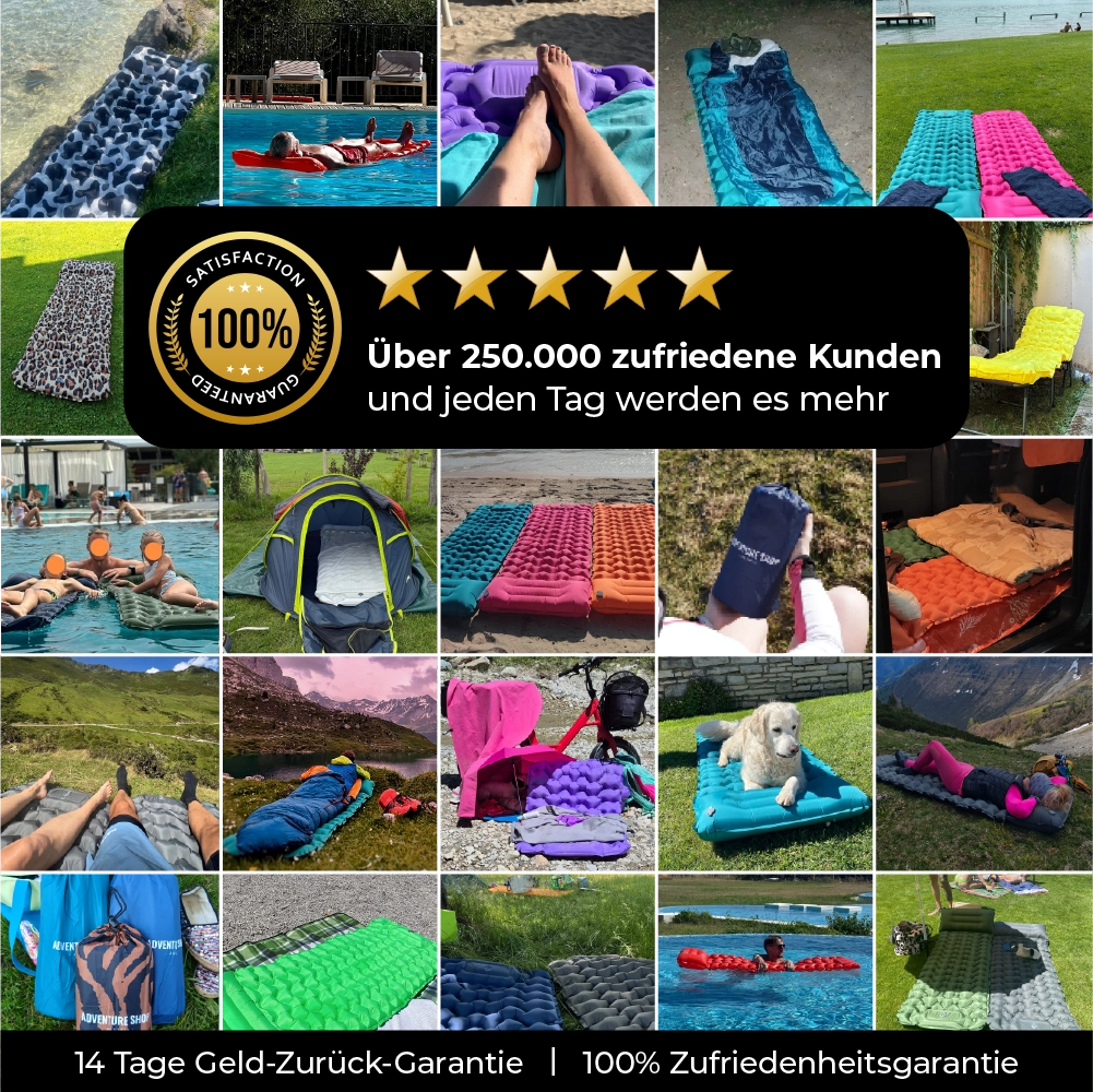 Ultraleichte & kompakte Isomatte - perfekt für unterwegs