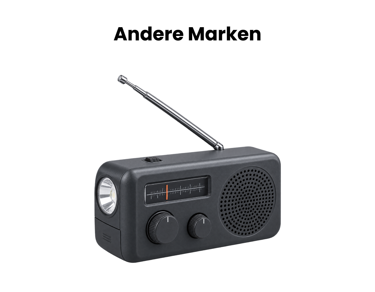 Dynox vs. normaler Notfallradio