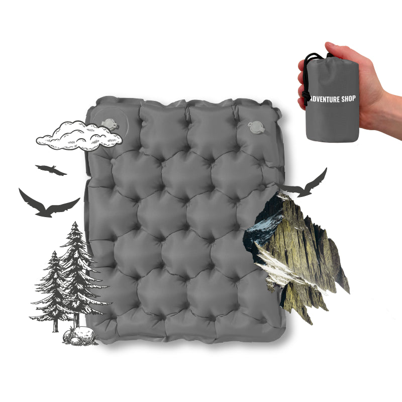 Ultralicht en compact zitkussen – perfect voor onderweg.