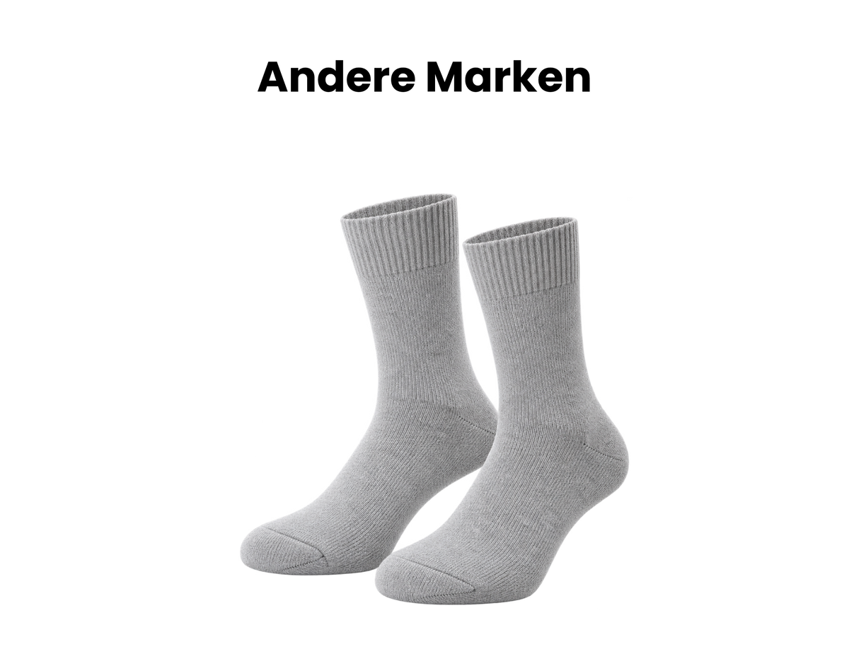 Merino-Socken vs. Baumwollsocken