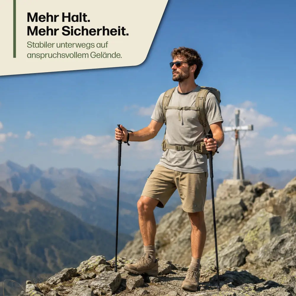Carbon-Wanderstöcke – mehr Halt bei kaum spürbarem Gewicht