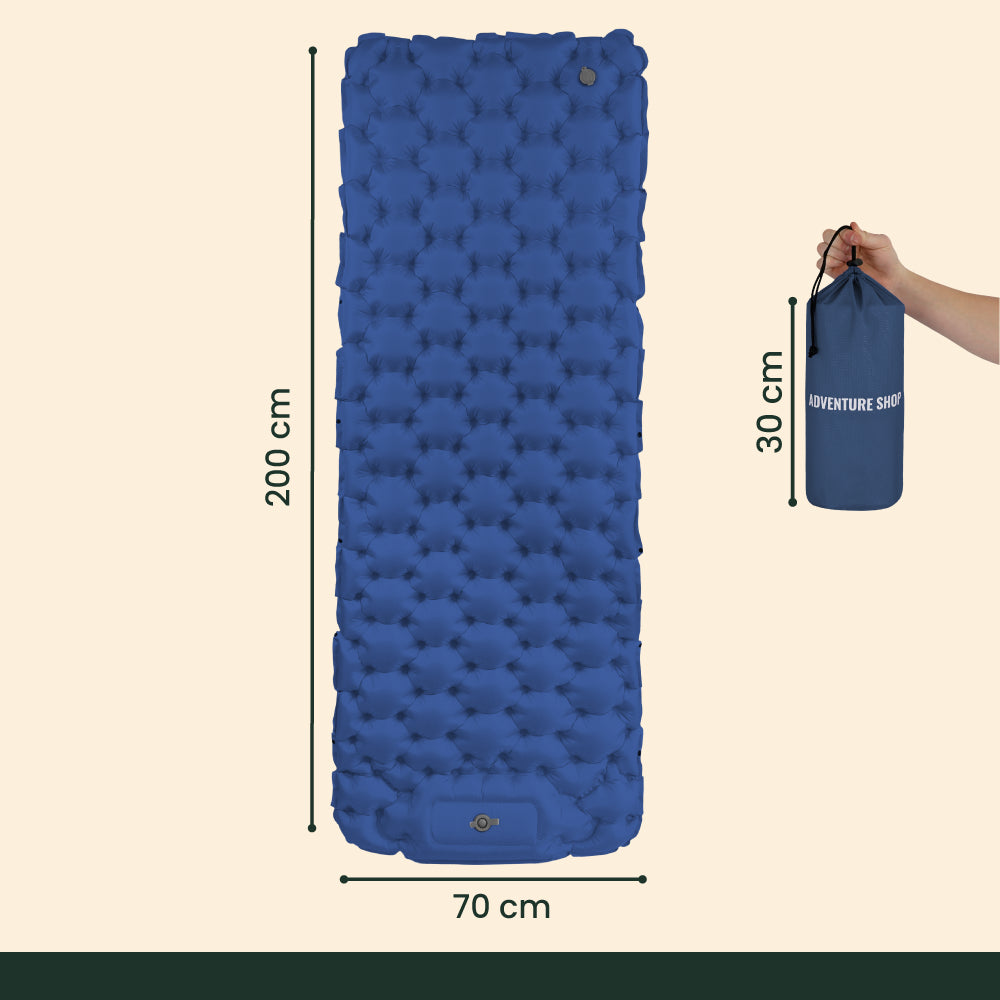 Ultraleichte & kompakte Isomatte ohne Kopfteil - perfekt für unterwegs