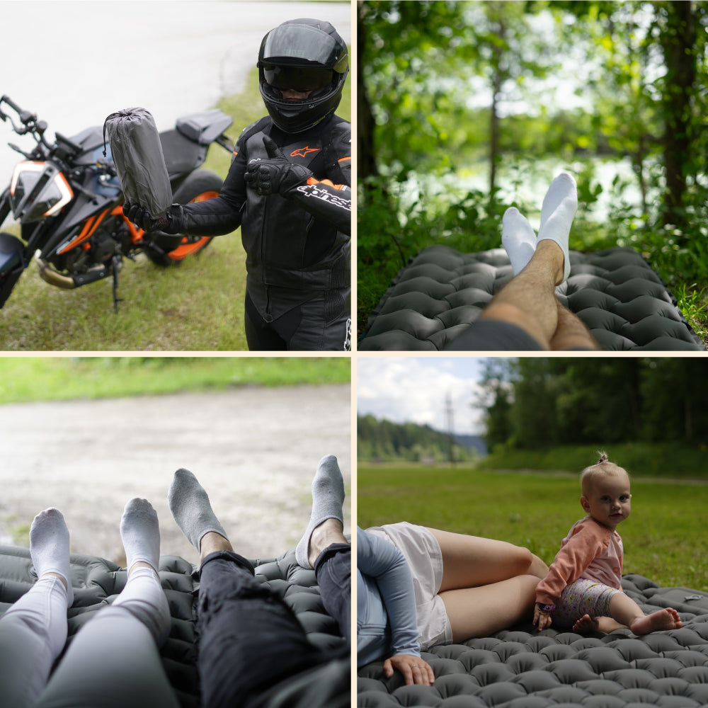 Ultraleichte & kompakte Isomatte ohne Kopfteil - perfekt für unterwegs