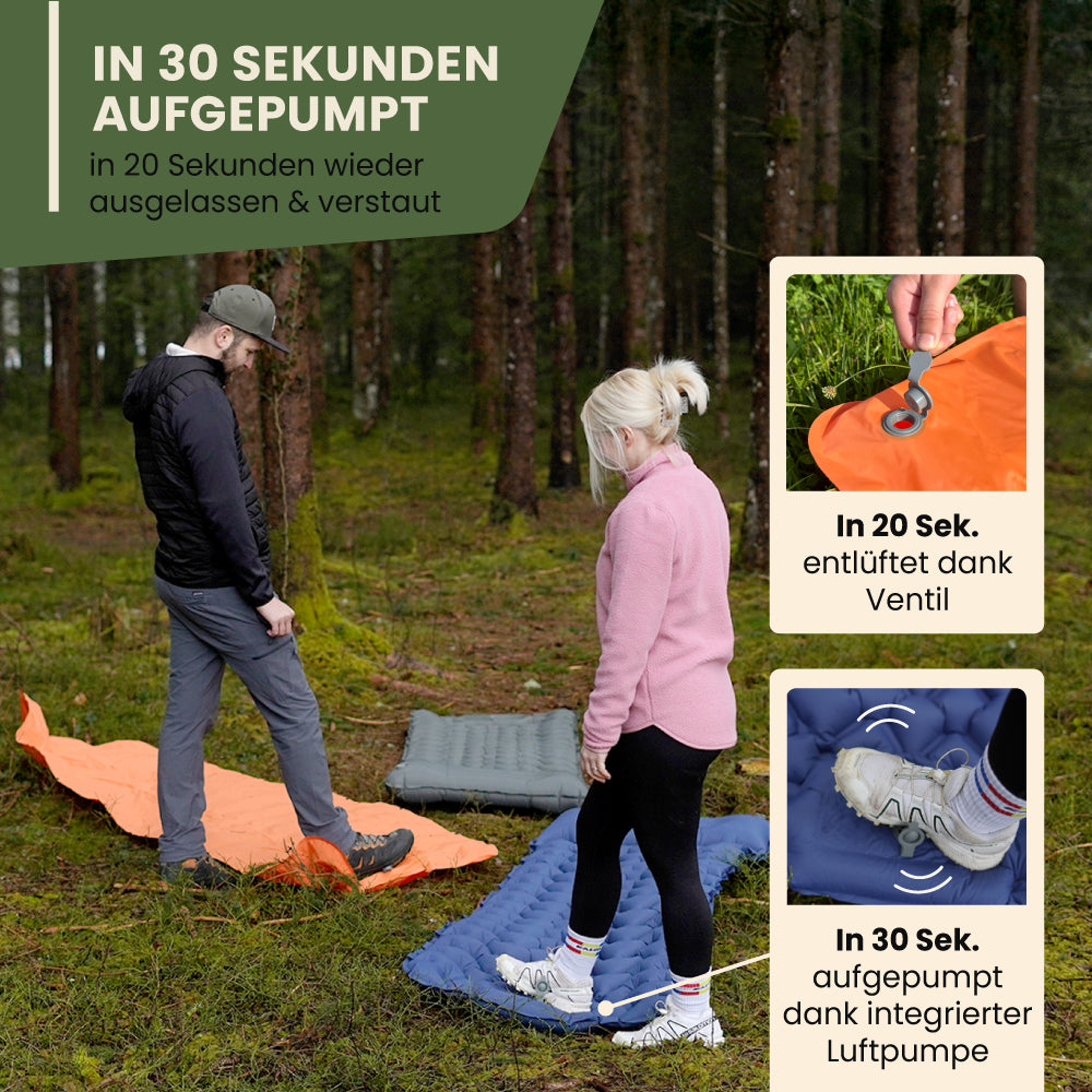 Ultraleichte & kompakte Isomatte - perfekt für unterwegs