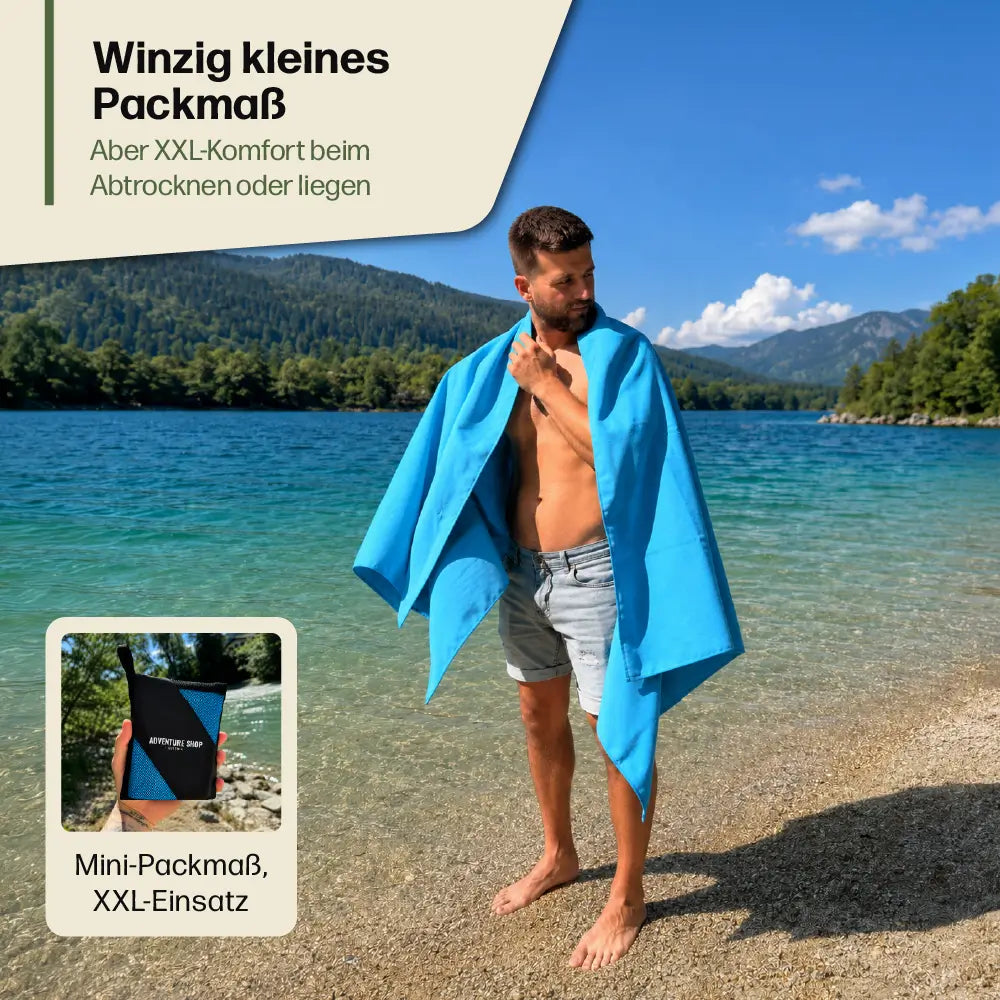 TravelTowel Pro – trocknet schnell, saugt stark, passt in jede Tasche
