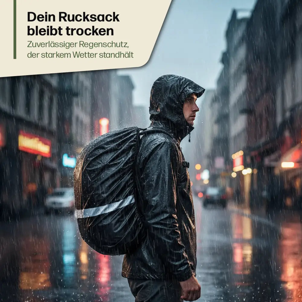 Reflektierender Regenschutz für Rucksack