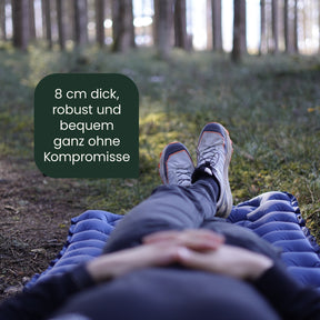 Ultraleichte & kompakte Isomatte ohne Kopfteil - perfekt für unterwegs