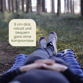 Ultraleichte & kompakte Isomatte ohne Kopfteil - perfekt für unterwegs