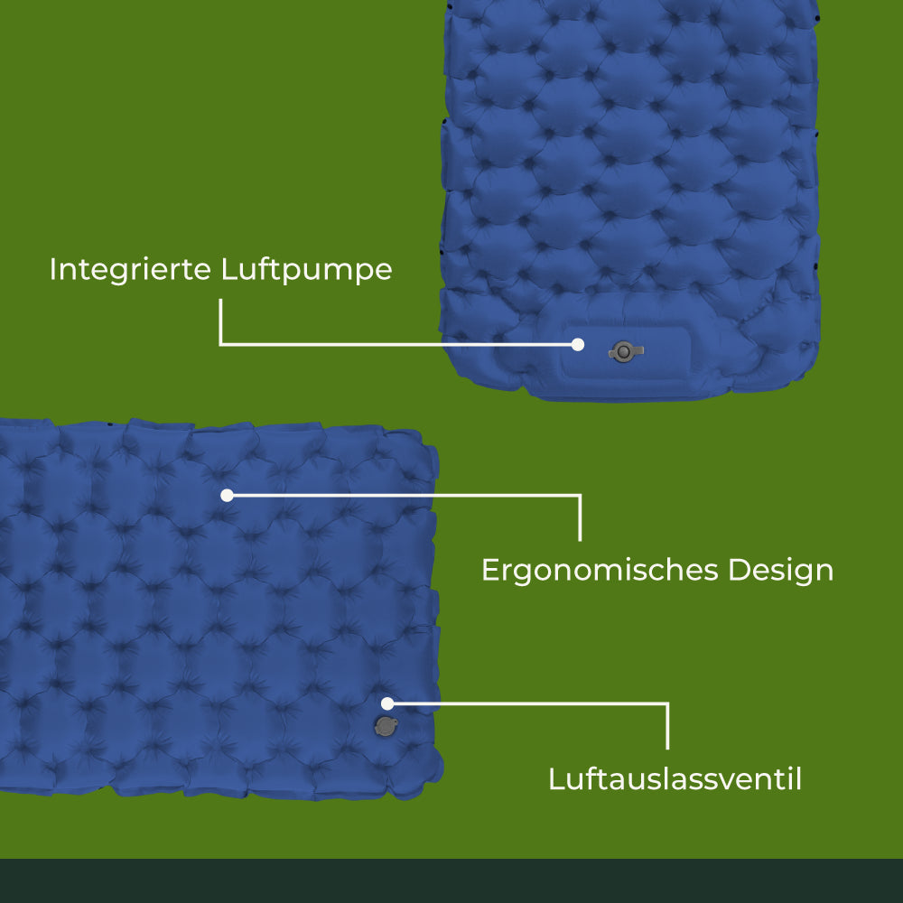 Ultraleichte & kompakte Isomatte ohne Kopfteil - perfekt für unterwegs