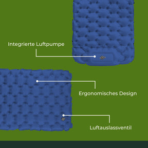 Ultraleichte & kompakte Isomatte ohne Kopfteil - perfekt für unterwegs
