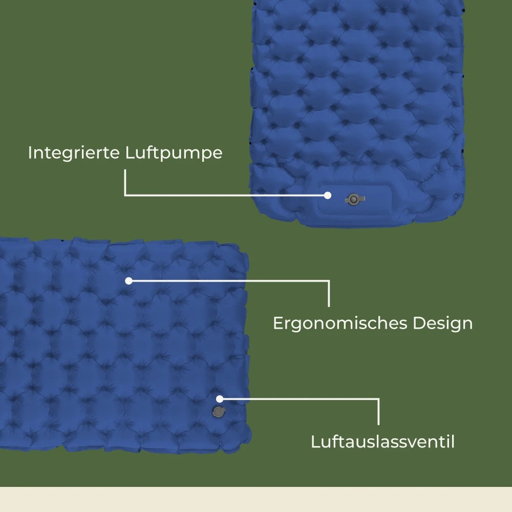 Ultraleichte & kompakte Isomatte ohne Kopfteil - perfekt für unterwegs