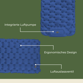 Ultraleichte & kompakte Isomatte ohne Kopfteil - perfekt für unterwegs