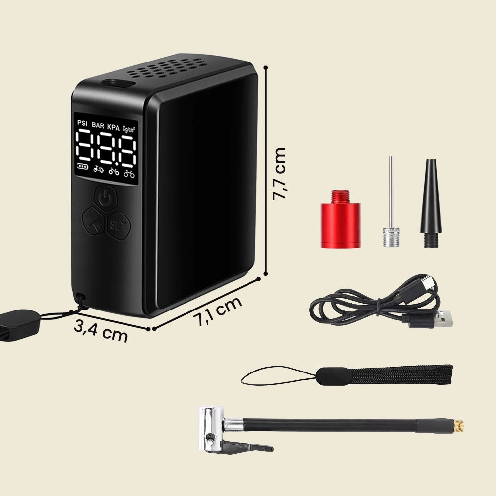 Elektrische Mini Pumpe - mühelos in sekundenschnelle aufpumpen