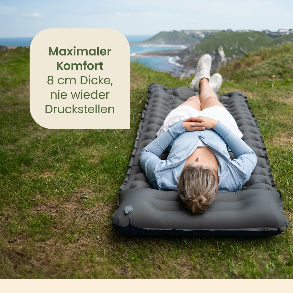 Ultraleichte & kompakte Isomatte - perfekt für unterwegs