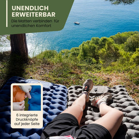 Ultraleichte & kompakte Isomatte ohne Kopfteil - perfekt für unterwegs