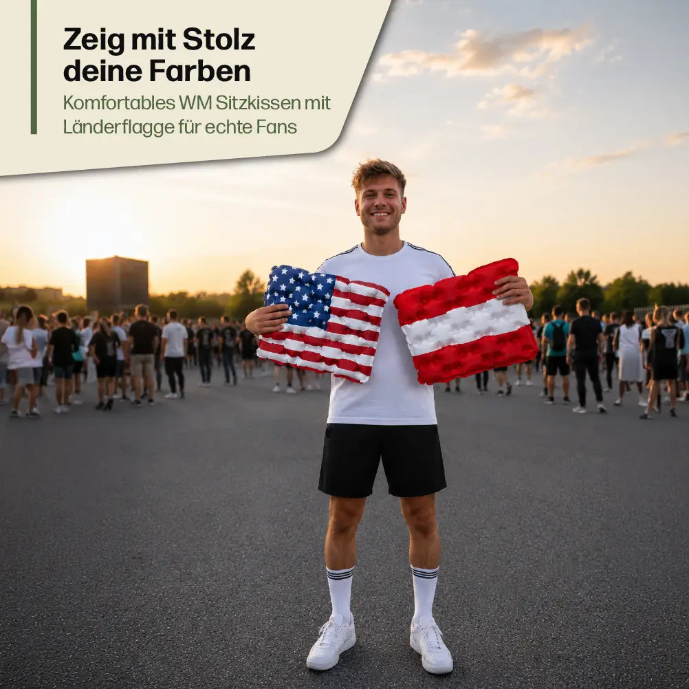 Fan Sitzkissen 2026 - Fußball Edition