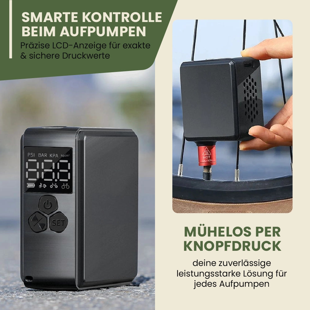 Elektrische Mini Pumpe - mühelos in sekundenschnelle aufpumpen