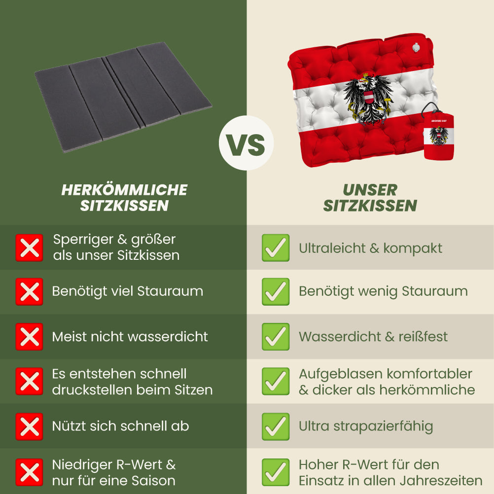 Flaggen Sitzkissen - Winter 2026 limitierte Edition