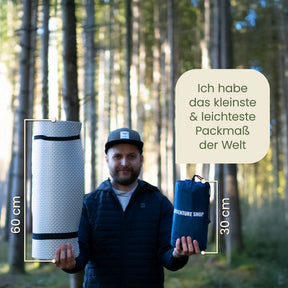 Ultraleichte & kompakte Isomatte ohne Kopfteil - perfekt für unterwegs